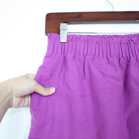 J. Crew Skirt Women's Size 00 Purple Wool Mini Skirt - Picture 2 of 4